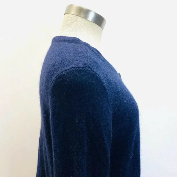 NWT H&M BASIC Women Long Sleeve Open Front Blue Cardigan Sweater Size Medium - Picture 5 of 12